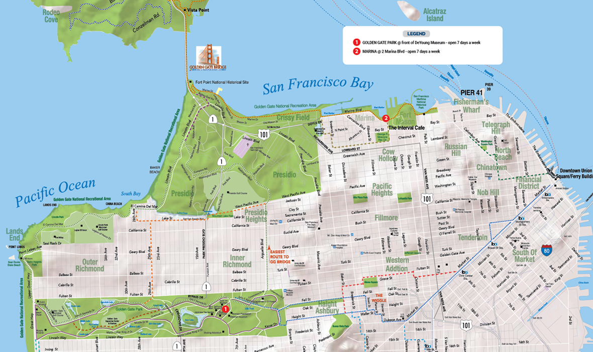 San Francisco bay map